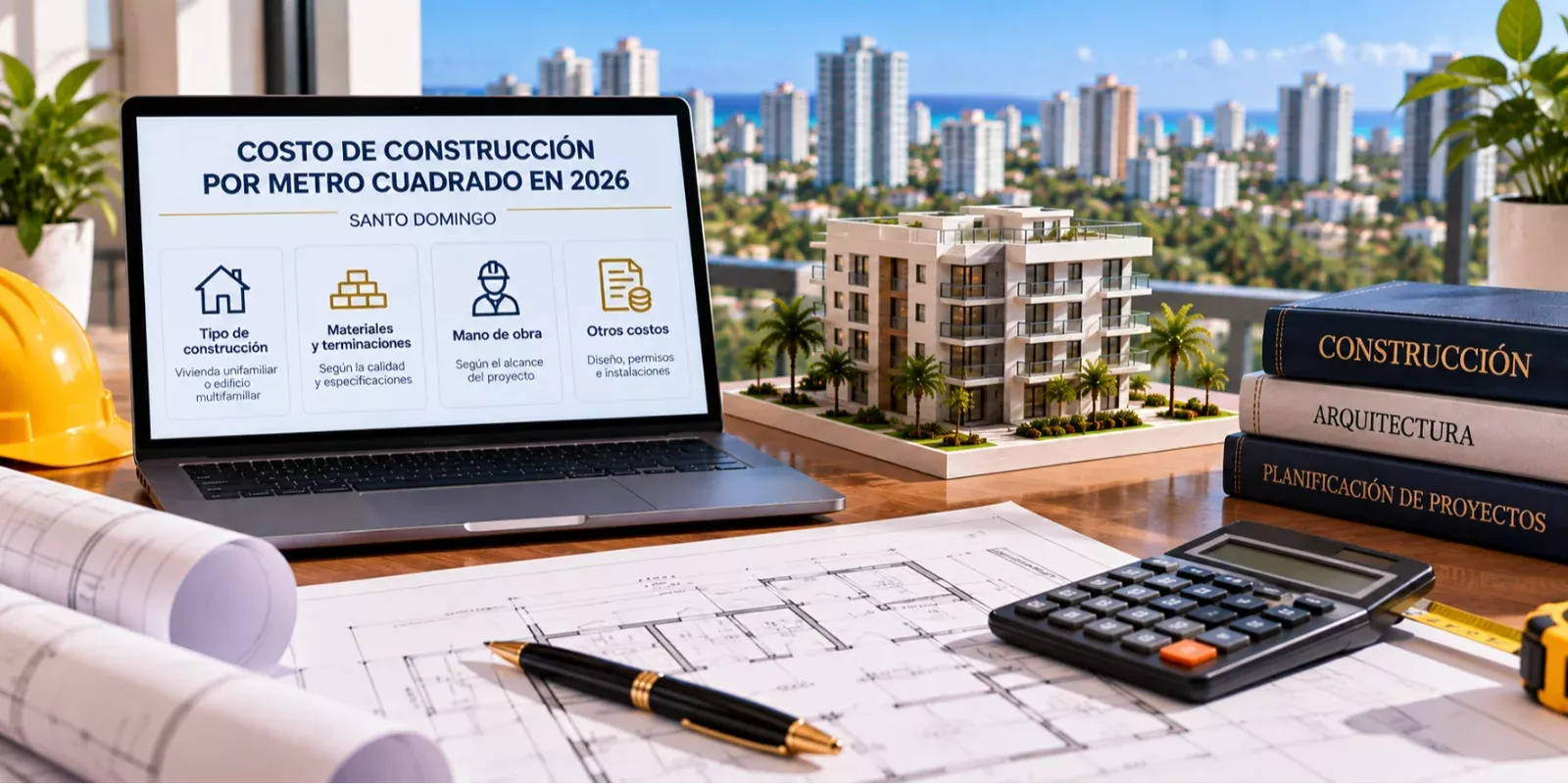 Costo promedio del metro cuadrado de construcción en Santo Domingo en 2026